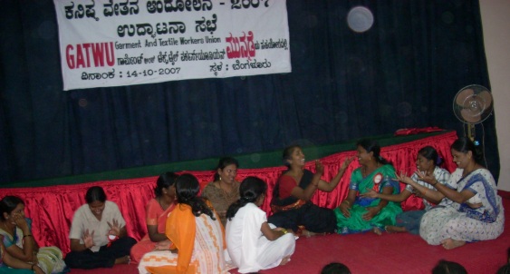GATWU community meeting with women workers